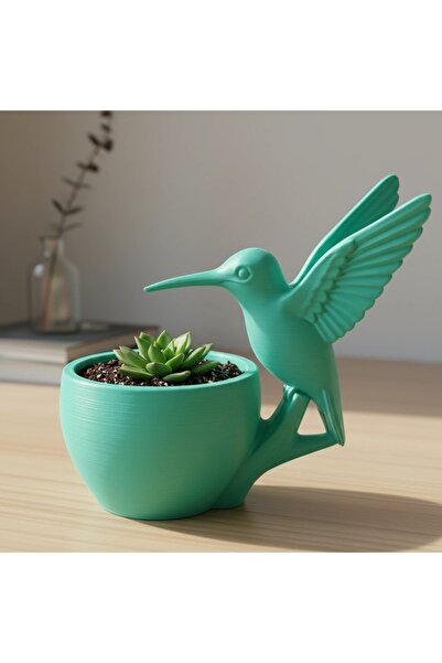 OEM Ghiveci Decorativ cu Pasăre Colibri, Suport pentru Plante mici