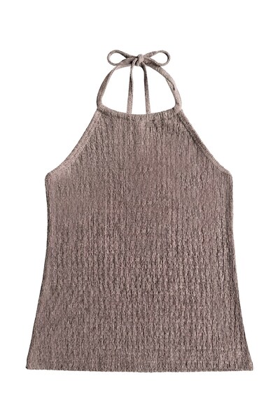 Cottonhill Premium - Tide Collection | Vizon Halter Yaka Boyundan Bağlamalı B...