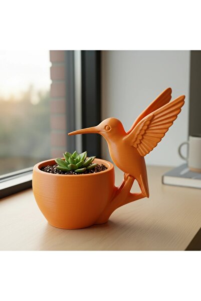 OEM Ghiveci Decorativ cu Pasăre Colibri, Suport pentru Plante mici