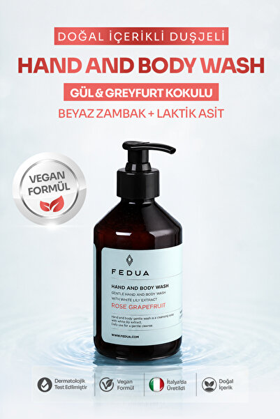 Hand And Body Wash Rose Grapefruit El ve Vücut Duş Jeli 300 ml
