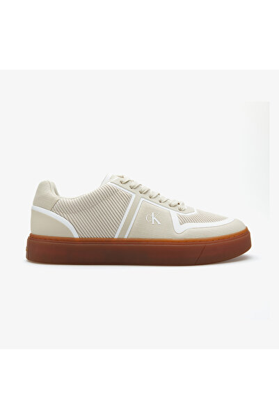 Calvin Klein Classic Cups Laceup Knit Erkek Sarı Sneaker
