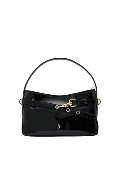 Santini Collection Women's Handbag, Arm Bag, and Crossbody Bag, Leather, Sued...