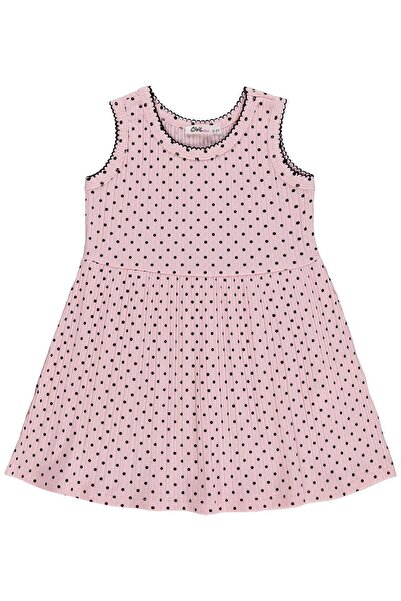 Civil Girls Puantiyeli 2-5 Yaş Elbise - Pembe