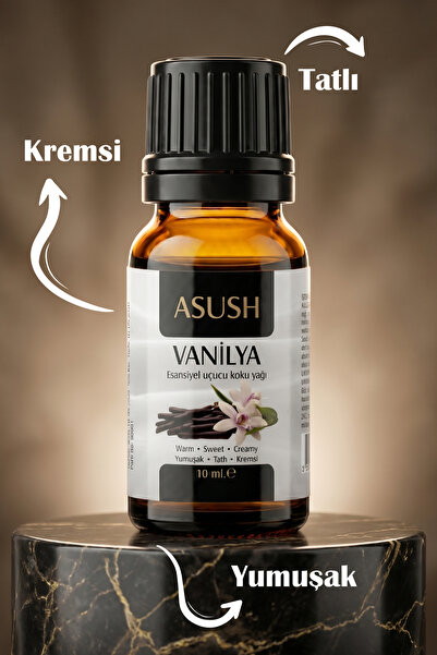 ASUSH Vanilya Esansiyel Yağ 10 ML – Tatlı, Sıcak ve Kalıcı Ortam Kokusu