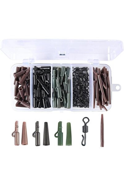 Arabest 120 PCS Carp Fishing Tackle Kit, Fishing Accessories Hooks Kit, Envir...