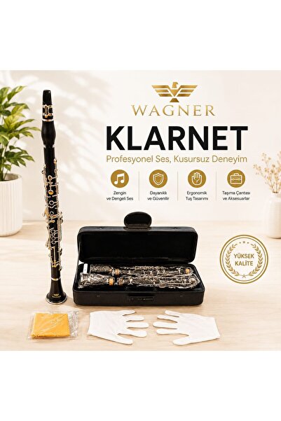 Wagner WGN364 SOL KLARNET SETİ 4 YÜZÜKLÜ (Profesyonel Taşıma Çantalı)