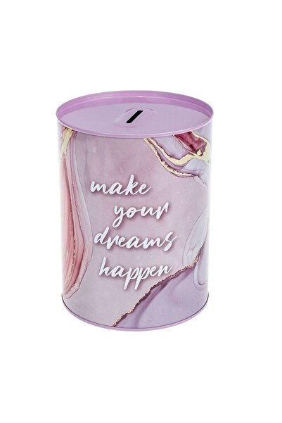 OEM Metal Piggy Bank for Children, Decorative Pattern, Pink, Money Saving and...