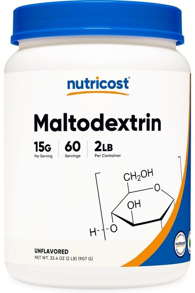 Nutricost Maltodextrin Powder -, Pure Powder - Gluten Free, Non-Gmo