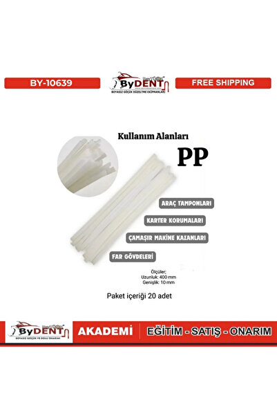 ByDENT Plastik Elektrot - Kaynak Çubuğu - P (Pp) Beyaz (Geniş)