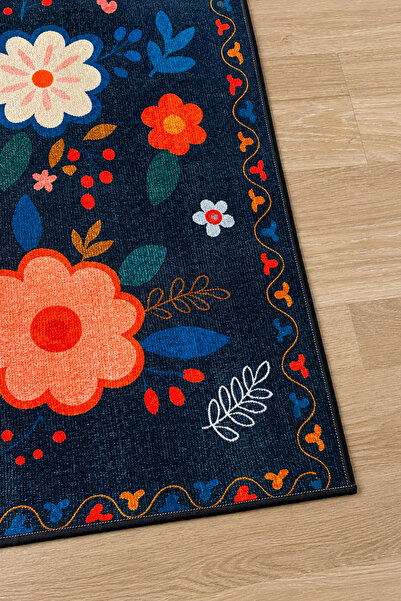 Chilai Home REWOL Makinede Yıkanabilir Kaymaz Taban Leke Tutmaz Dijital Salon Halısı Mutfak Halısı ve Yolluk