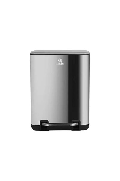 Estia Home Art Κάδος Απορριμμάτων Μπάνιου Κυβικός Ανοξείδωτος με Απαλό Κλείσι...