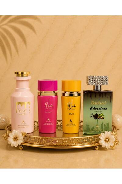 Ayelet Top Bottom Set of 4 Oriental Perfumes for Women - Eclat + Sara Pink + ...