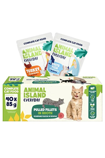 Animal Island Turkey/White Fish Fillet MIX 40x85g