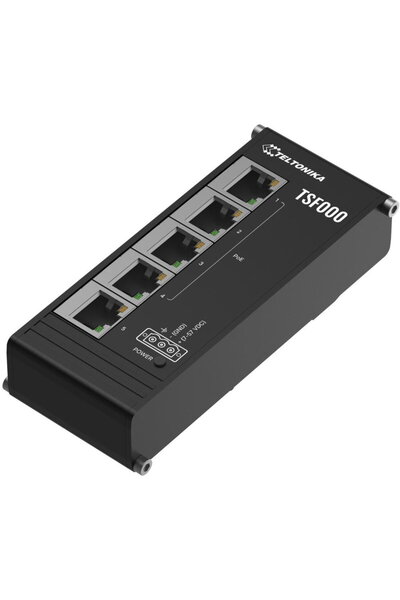 Teltonika Switch TELTONIKA, 5 porturi 10/100 Mbps, 4 PoE+, Unmanaged