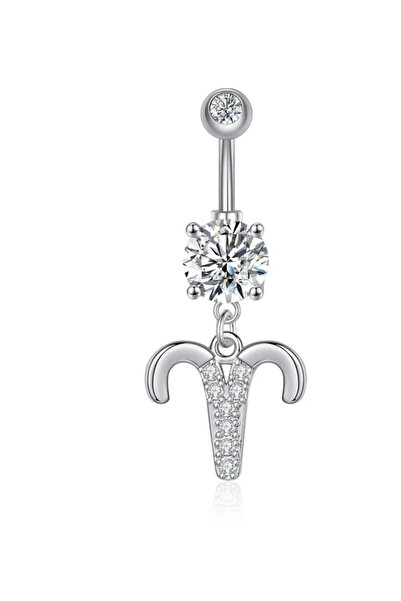 OEM Σκουλαρίκια Piercing, Αξεσουάρ Αμάλφι, Σκουλαρίκι Αφαλού από Ατσάλι Ασημί