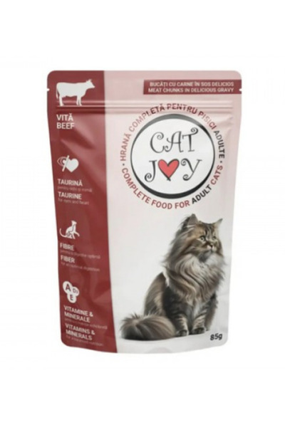 OEM Cat joy beef wet cat food, 85 g