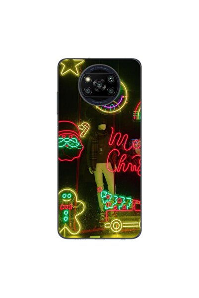 OEM Husa compatibila cu Xiaomi Poco X3 Pro Silicon Gel Tpu Model Craciun Vitr...