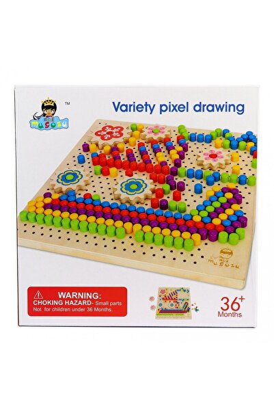 OEM Educational and Fun Wooden Game, Pixel Mosaic, 3 years+