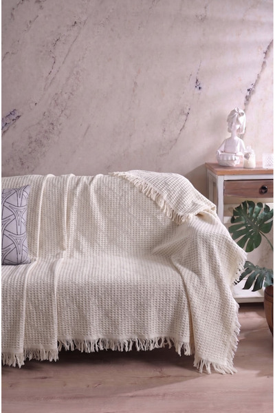CÇE HOME TEKSTİL Cotton Sofa Cover Pique 175 X 220 cm