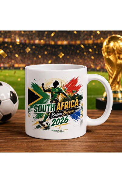 Bk Gift South Africa Fan-Themed 2026 World Cup Designed White Trophy Cup