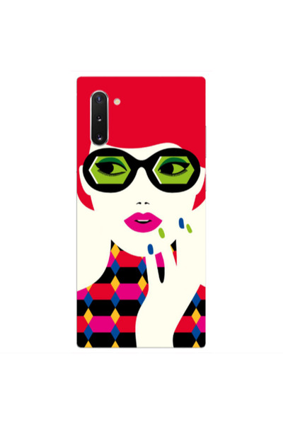 Other Samsung Note 10 Plus Red hair girl Transparent Silicone TPU Θήκη