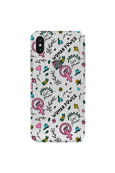 Other Apple iPhone X Woman Power Transparent Silicone TPU Θήκη