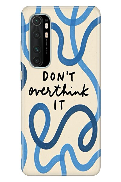 Cekuonline Xiaomi Mi Note 10 Lite Kılıf Overthink Temalı Desenli Darbe Emici ...
