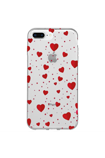 Other Apple iPhone 7 Plus Dot hearts Transparent Silicone TPU Θήκη