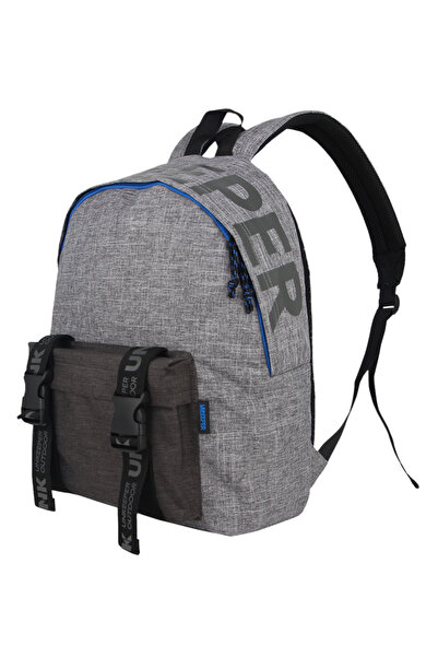 OEMS Kcsbdkt23-25 142119 64760 Large Gray Backpack and Dark Gray Pocket