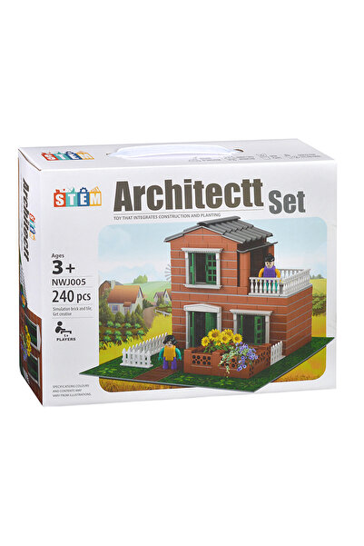 OEMS DIY Mason House Building Set, Mini House Building Toys, 240Pcs House Bui...