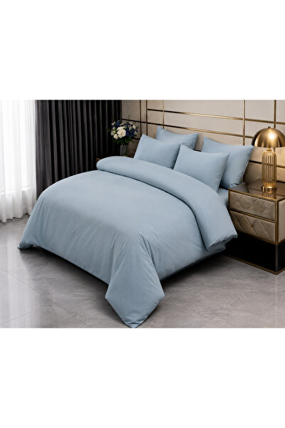 MEİSO MĚISO Premium 4-Piece Duvet Cover Set Top Bottom Set in 100% Satin Cott...