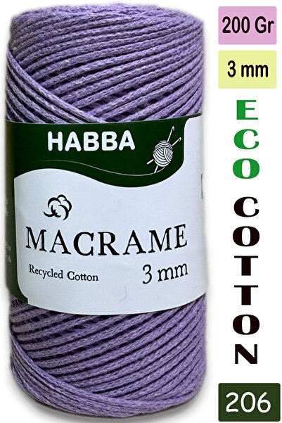 habba respect Habba 3 mm -Premium Cotton Cotton Macrame Cord-Cotton Chain Mac...
