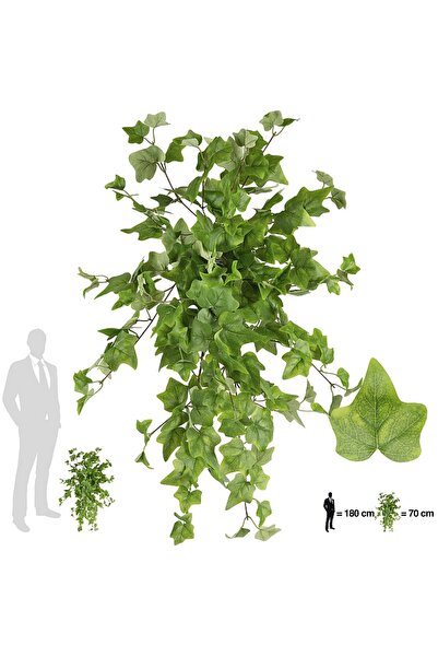 Roberto Rossi Iedera artificiala H70cm cu 202 frunze verde deschis