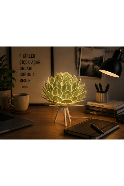 PLUS LIGHT Dekoratif Masa Lambası, Ambiyans Gece Lambası, Lüks Salon Yatak Od...