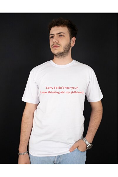 Krays Sorry I Didn'T Hear Your Written Text Men's & Unisex Crew Neck White T-...