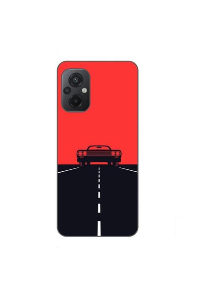 OEM Case compatible with Xiaomi Poco M5 Silicone Gel Tpu Pattern Red Sky Musc...