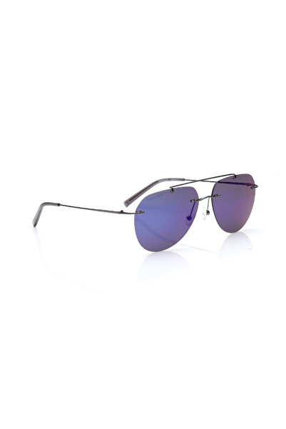 FASTRACK Polarized Sunglasses Grey Frame Blue Mirror Lens 59mm - R058BL1PV