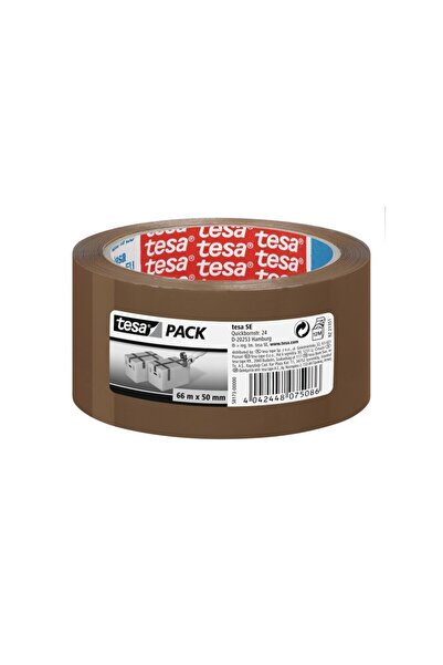 Tesa Brown Adhesive Tape 66M 48MM Synthetic Rubber Adhesive