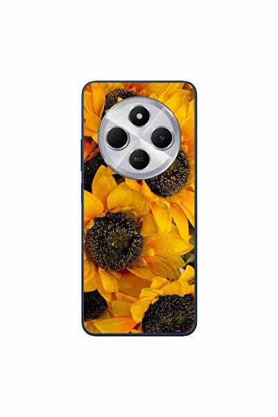 OEM Case compatible with Xiaomi Redmi 14C Silicone Gel Tpu Sunflower Pattern