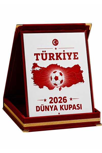 siverek reklam Placă tematică din metal alb pentru Cupa Mondială Turcia 2026,...