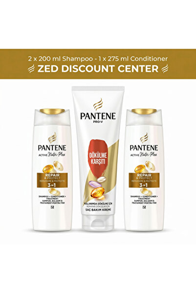 Pantene Set de îngrijire a părului: Șampon Pro-V Active Nutri-Plex Reparare ș...