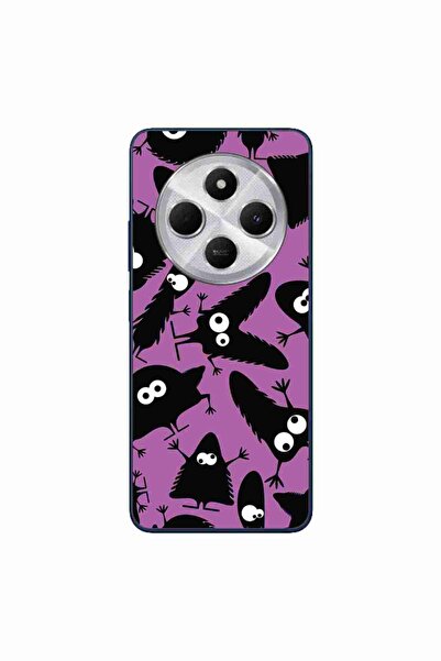 OEM Case compatible with Xiaomi Redmi 14C Silicone Gel Tpu Black Monsters Pat...