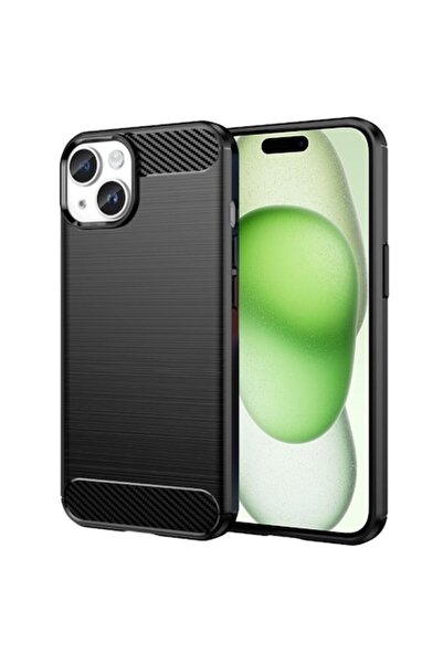 Techsuit iPhone 16 Plus Case - Carbon Silicone - Black