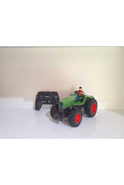 Aksoy Toys Uzaktan Kumandalı Işıklı Figürlü Çiftçi Traktörü 18 Cm Yeşil Renk