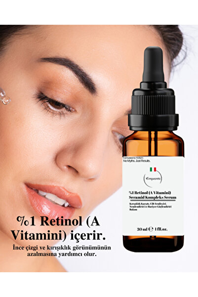 Cinquanta %1 Retinol (A Vitamini) + Seramid Kompleks Kırışıklık Karşıtı Serum...