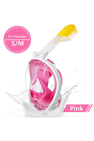 Choice3 Pink S M Teenager Underwater Scuba Anti Fog Full Face Diving Mask Sno...