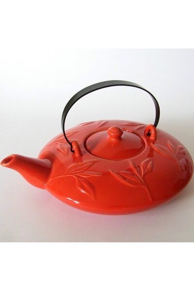 Livada cu Ceai Japanese Porcelain Teapot KYOTO Red 0.7L