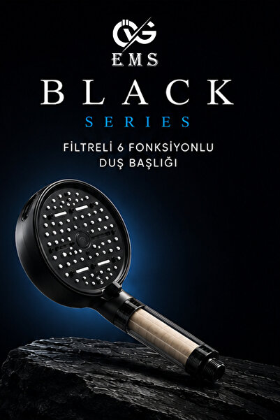 ÖVG EMS 6 Fonksiyonlu Filtreli Duş Başlığı + PP Filtre | Yüksek Basınçlı Su T...