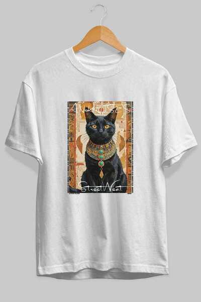 Ankhises T-shirt  "For the Love of Cats " με στάμπα γάτας στο μπροστινό μέρος...