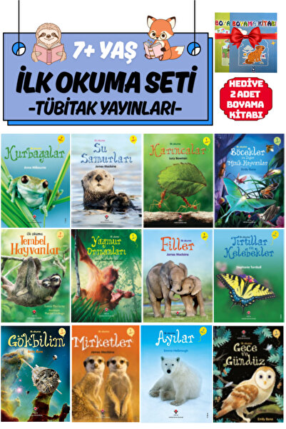 Tübitak Yayınları İlk Okuma Seti (7+Yaş):Kurbağalar+Su Samurları+Karıncalar+B...